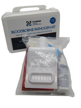 OSHA Bloodborne Pathogen Spill Kit in Plastic Refillable Case